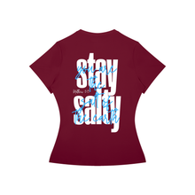 Load image into Gallery viewer, Women’s Slim Fit Performance T-Shirt Stay Salty