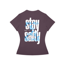 Load image into Gallery viewer, Women’s Slim Fit Performance T-Shirt Stay Salty