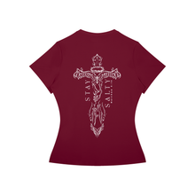 Load image into Gallery viewer, Women’s Slim Fit Performance T-Shirt Cross