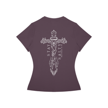 Load image into Gallery viewer, Women’s Slim Fit Performance T-Shirt Cross