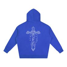 Load image into Gallery viewer, Oversize Cross Fleeced Hoodie