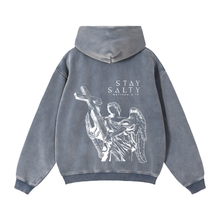 Load image into Gallery viewer, Oversized Angel Zip Hoodie