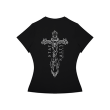 Load image into Gallery viewer, Women’s Slim Fit Performance T-Shirt Cross
