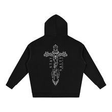Load image into Gallery viewer, Oversize Cross Fleeced Hoodie
