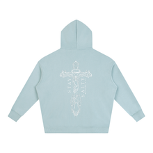 Load image into Gallery viewer, Oversize Cross Fleeced Hoodie
