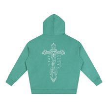 Load image into Gallery viewer, Oversize Cross Fleeced Hoodie
