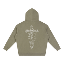Load image into Gallery viewer, Oversize Cross Fleeced Hoodie
